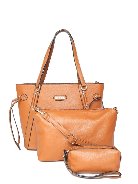 

ELLE Brown Solid Shoulder Bag