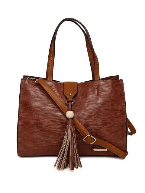 

ELLE Brown Textured Shoulder Bag