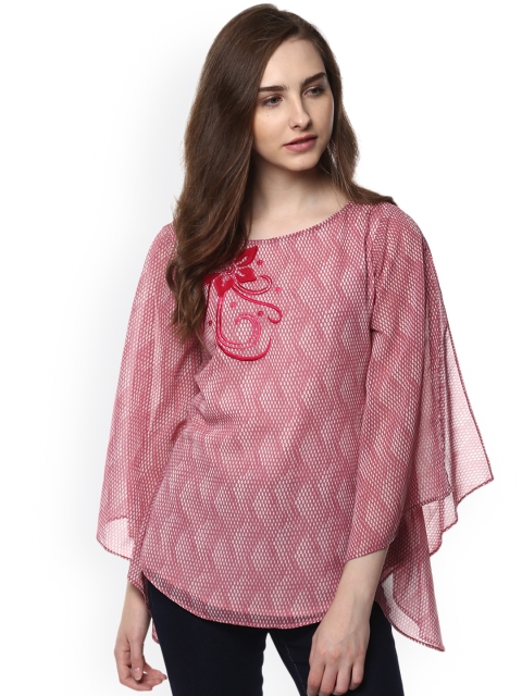 

Taurus Women Pink Printed Top