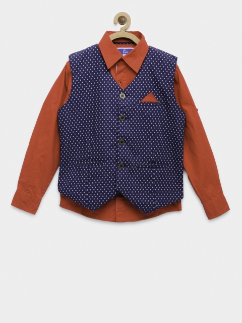 

612 league Boys Red Solid Shirt