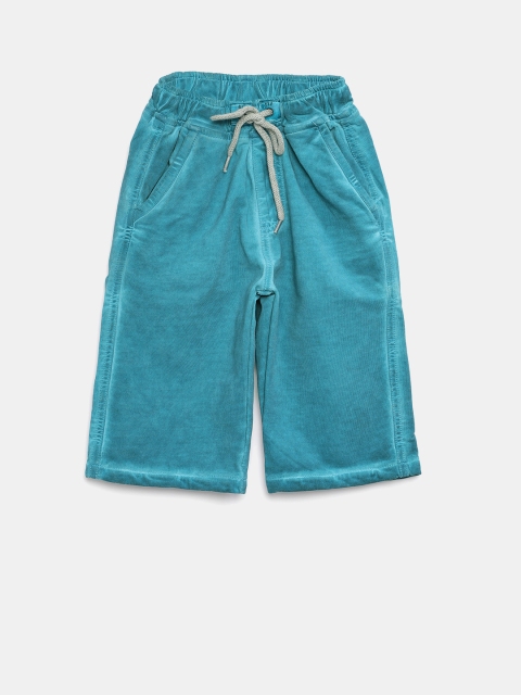 

612 league Boys Blue Solid Regular Shorts