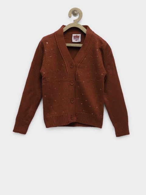 

612 Ivy League Girls Red Sequinned Cardigan