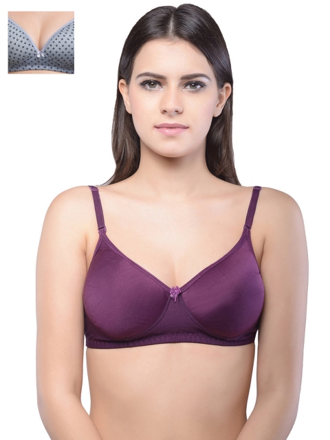 

Lady Lyka Pack of 2 Lightly Padded T-shirt Bras EXTACY-2-MISTIQUE, Grey