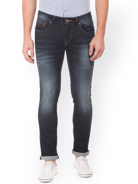 

Flying Machine Men Blue Regular Fit Mid-Rise Clean Look Jeans