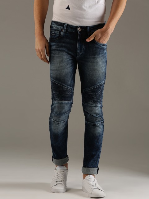 

Flying Machine Men Blue Regular Fit Mid-Rise Clean Look Stretchable Jeans