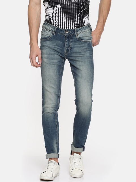 

Flying Machine Men Blue Skinny Fit Mid-Rise Clean Look Stretchable Jeans