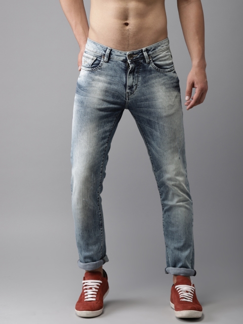 

Flying Machine Men Blue Slim Fit Mid-Rise Clean Look Stretchable Jeans