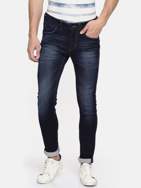 

Flying Machine Men Blue Skinny Fit Mid-Rise Clean Look Stretchable Jeans
