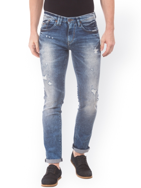 

Flying Machine Men Blue Regular Fit Mid-Rise Clean Look Jeans