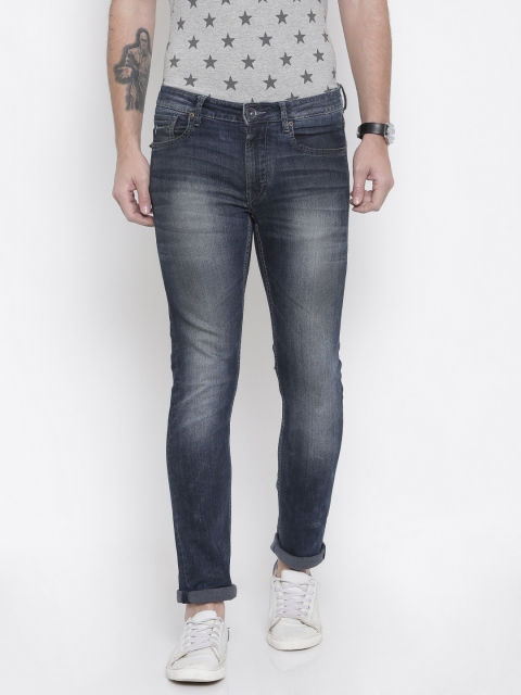 

Flying Machine Men Blue Jackson Skinny Fit Mid-Rise Clean Look Stretchable Jeans