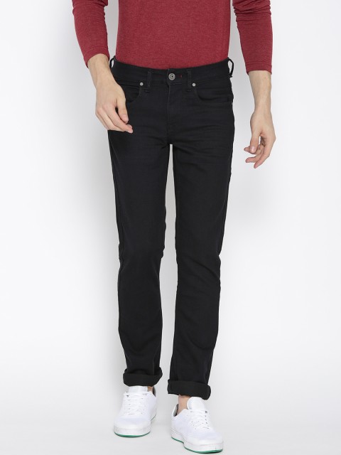 

Flying Machine Men Black Mid-Rise Clean Look Stretchable Jeans