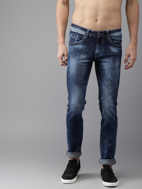 

Flying Machine Men Blue Jackson Skinny Fit Mid-Rise Clean Look Stretchable Jeans
