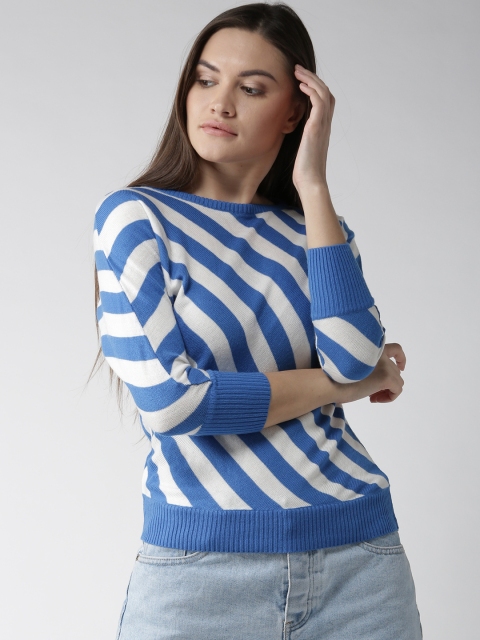 

Species Women Blue & White Striped Sweater