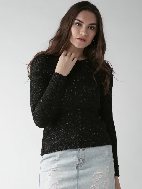 

Species Women Black Self-Design Pullover