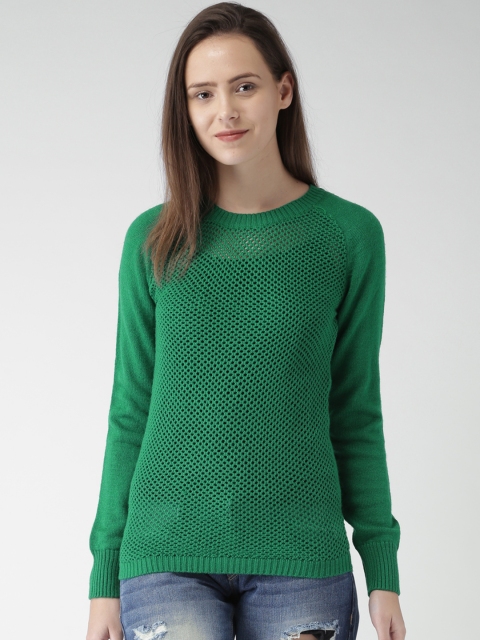 

Species Women Green Solid Pullover