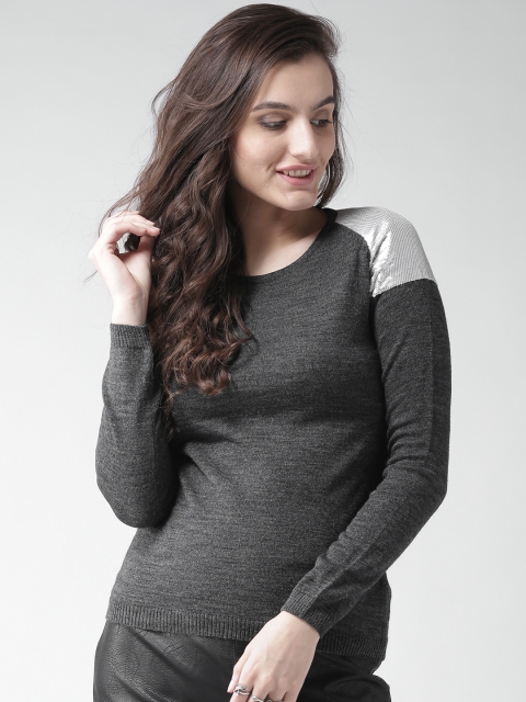 

Species Women Charcoal Grey Solid Sweater