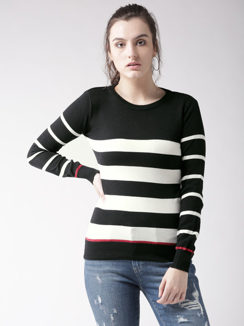 

Species Women Black & White Striped Sweater