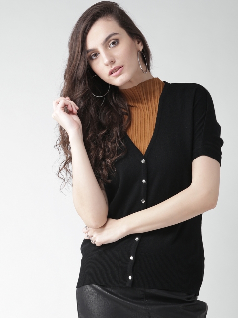 

Species Women Black Solid Cardigan