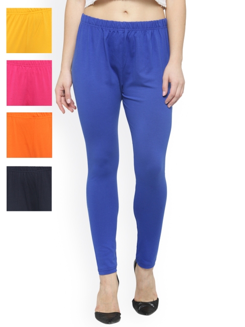 

Laabha Pack of 5 Churidar Leggings, Multi