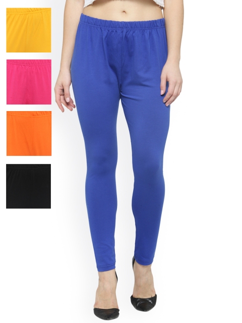

Laabha Pack of 5 Churidar Leggings, Multi