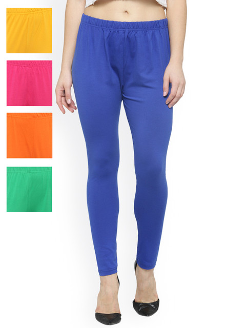 

Laabha Pack of 5 Churidar Leggings, Multi