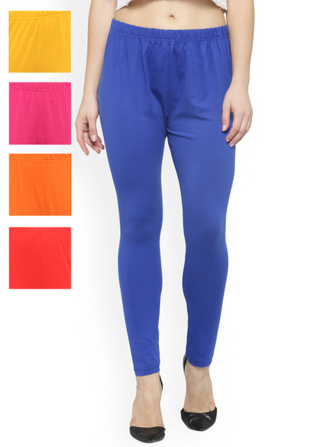 

Laabha Pack of 5 Churidar Leggings, Multi