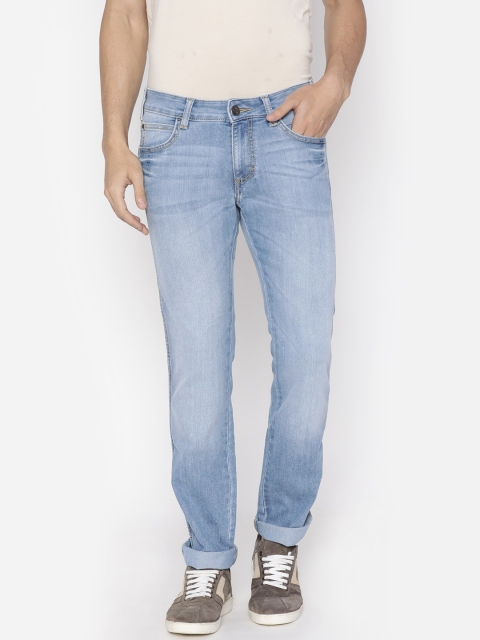 

Wrangler Men Blue Skanders Slim Fit Low-Rise Clean Look Stretchable Jeans