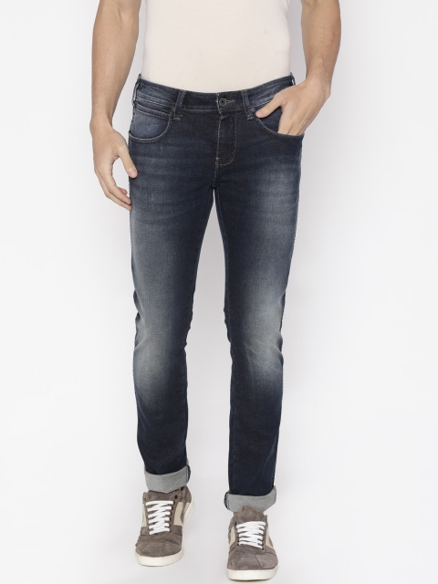 

Wrangler Men Blue Vegas Skinny Fit Low-Rise Clean Look Stretchable Jeans