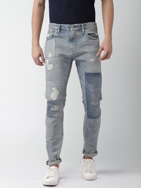 

Levis Men Blue 512 Slim Fit Low-Rise Mildly Distressed Stretchable Jeans