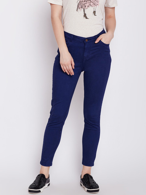 

COVER STORY Women Blue Skinny Fit Mid-Rise Clean Look Jeans