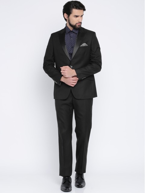 

Raymond Men Black Single-Breasted Regular Contemporary Fit Party Suit