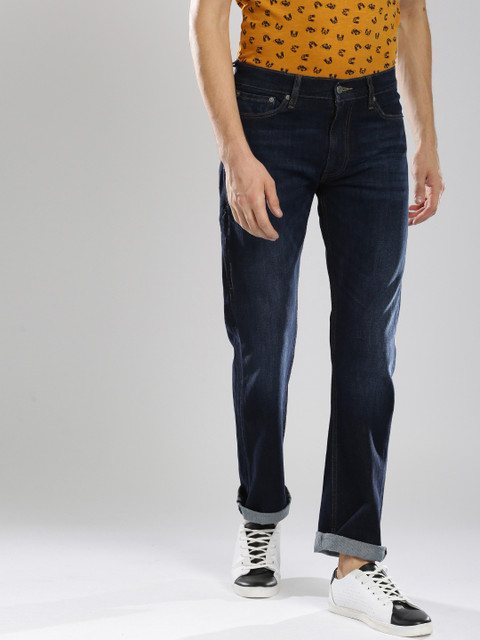 

Levis Men Blue 513 Regular Fit Mid-Rise Clean Look Stretchable Jeans