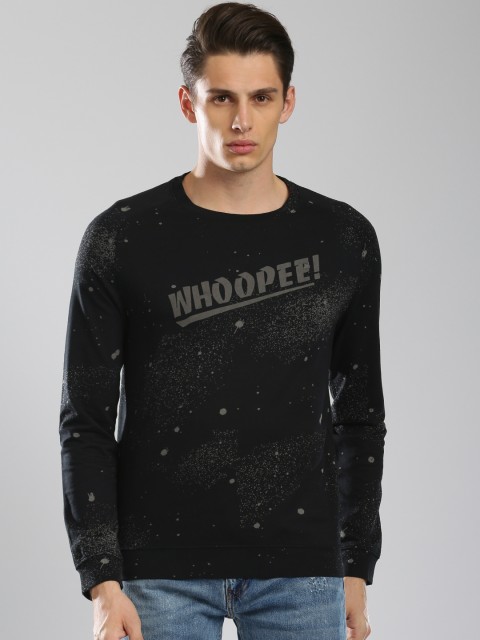

Levis Men Black Printed Sweatshirt