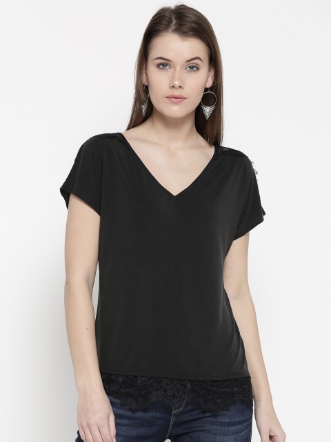 

promod Women Black Solid Top