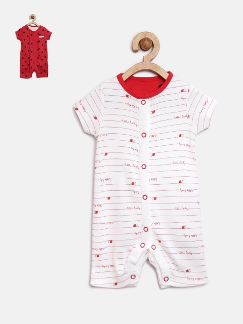 

mothercare Girls Pack of 2 Printed Rompers, Na