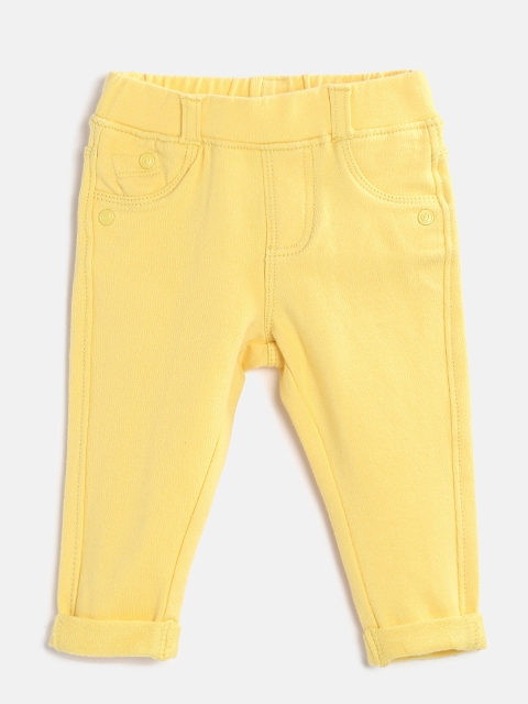 

mothercare Girls Yellow Slim Fit Mid-Rise Clean Look Jeans