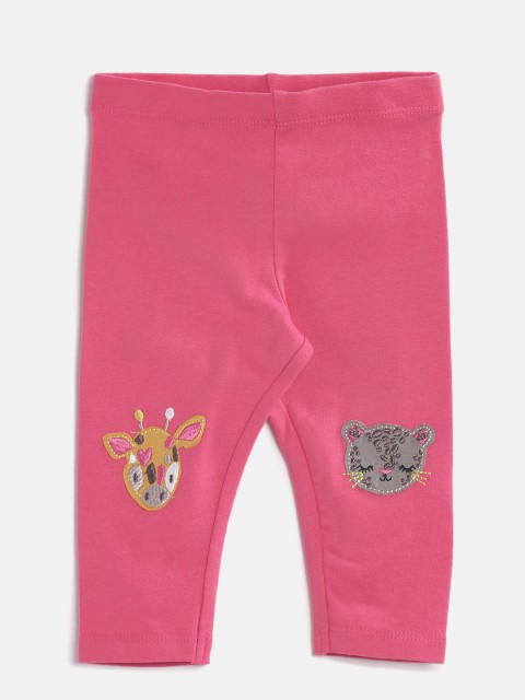 

mothercare Girls Pink Printed Leggings