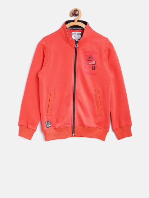 

Tweens by Monte Carlo Boys Orange Solid Sweatshirt