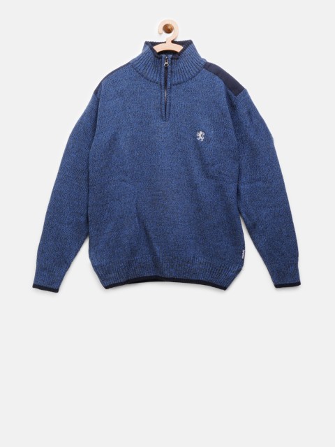 

Wingsfield Boys Blue Solid Sweater