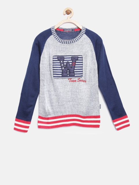 

Wingsfield Boys Off-White & Navy Pullover