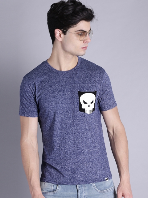 

Kook N Keech Marvel Men Blue Printed Round Neck T-shirt