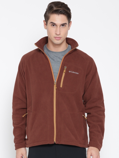 

Columbia Men Brown Fast Trek II Full Zip Fleece Outdoor Sporty Jacket