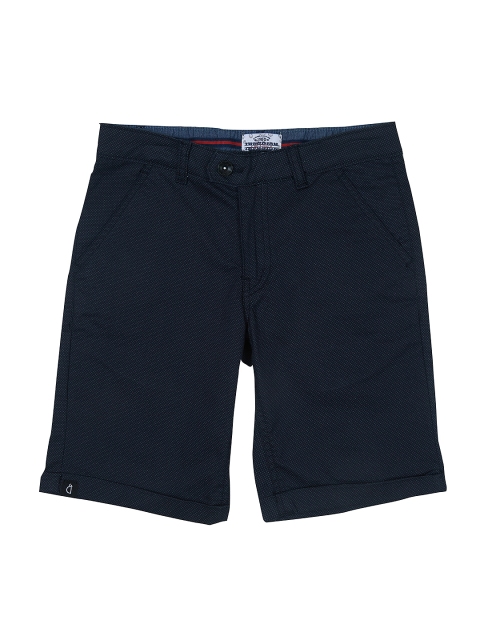 

Gini and Jony Boys Navy Blue Printed Regular Fit Regular Shorts
