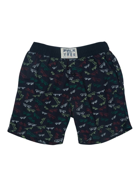 

Palm Tree Boys Blue Printed Regular Fit Regular Shorts