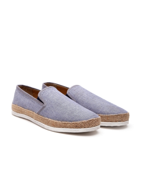 

Carlton London Men Blue Slip-On Sneakers