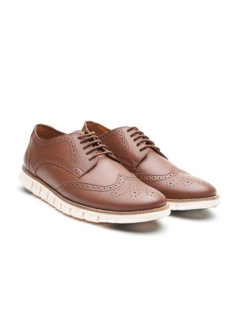 

Carlton London Men Brown Leather Brogues