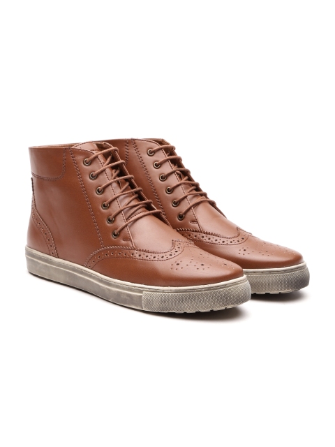 

Carlton London Men Tan Brown Sneakers