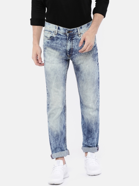 

Peter England Casuals Men Blue Skinny Fit Low-Rise Mildly Distressed Jeans