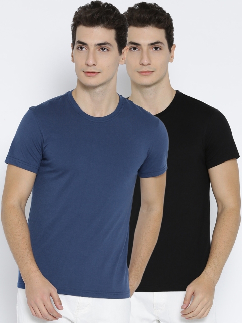 

Peter England Casuals Pack of 2 T-Shirts, Blue