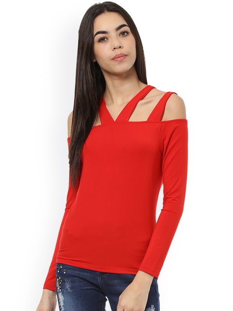 

Harpa Women Red Solid Top